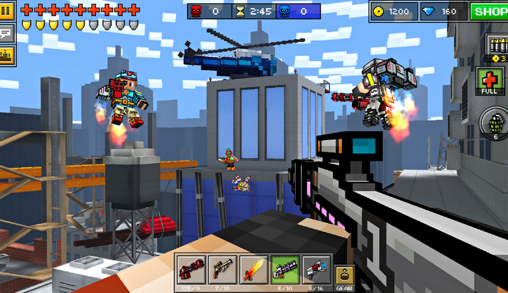 playing the pixel gun 3D